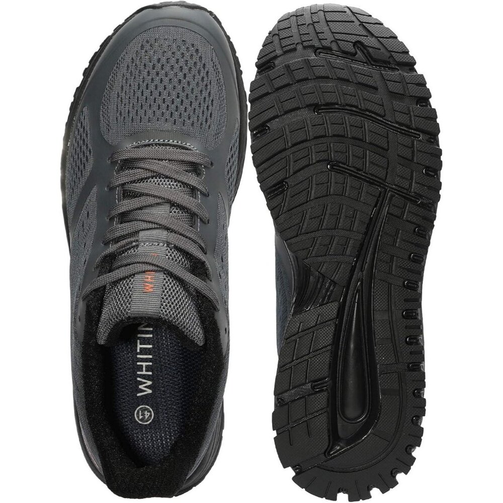 Men's Dark Gray Running Walking Supportive Jogging Athletic Sneakers Shoes - Picture 6 of 6